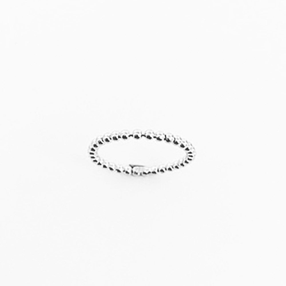 123home | Sterling Silver Beaded Thin Ring