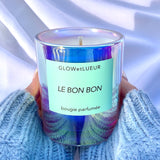 Mrs Darcy | GLOWetLUEUR Minimalist Coconut Wax Candle in Le Bon Bon: Mango, Passionfruit, Red Berries + Vanilla