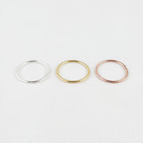 sophari | Thin stackable ring in silver, 18k gold or rose gold plated
