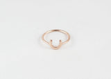 sophari | Luck Horseshoe Ring in rose gold plated