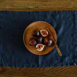 Raine & Humble | Mason Bee 100% Linen Placemat Set of 6 in Navy Blue