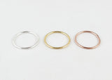 sophari | Thin stackable ring in silver, 18k gold or rose gold plated