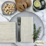 Niccolai | BioNap Eco Disposable Compostable Extra Soft Melange Paper Napkins 25pk in Ivory