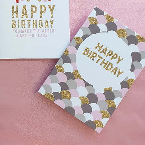 Candle Bark Creations | Malibu Mermaid Glitter Birthday Gift Card