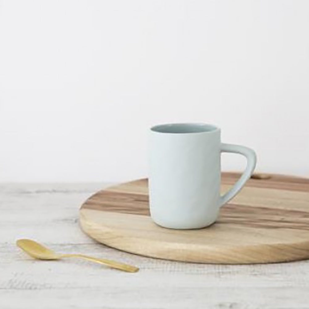 Ivory House | Flax Large Coffee Tea Mug in Duck Egg Blue
