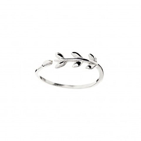 123home | Sterling Silver (925) Leafy Thin Ring