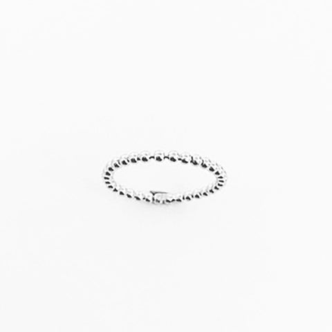 123home | Sterling Silver Beaded Thin Ring