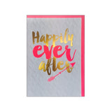 Candle Bark Creations |  Happily Ever After Wedding Gold Foil Gift Card