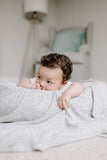 aden + anais | Snuggle Knit Knotted Gown Newborn Gift Set in Heather Grey