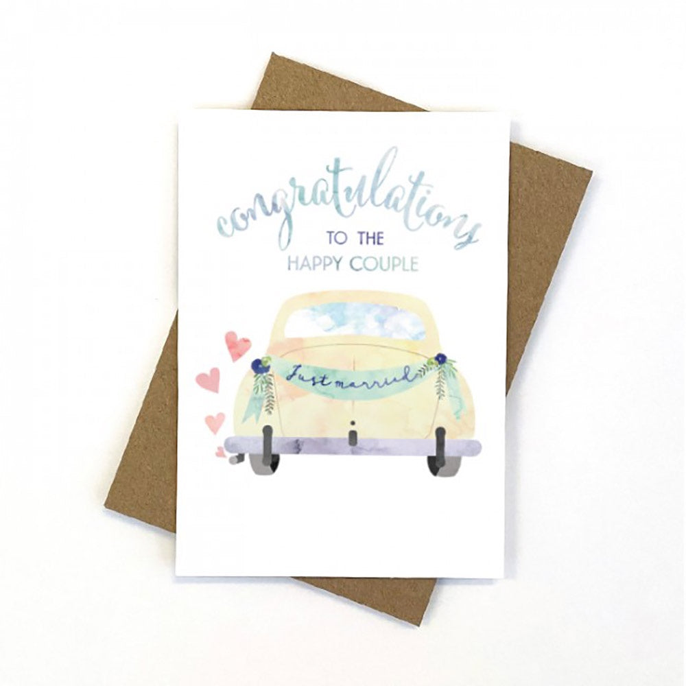 Candle Bark Creations | Happy Couple Car Wedding Gift Card