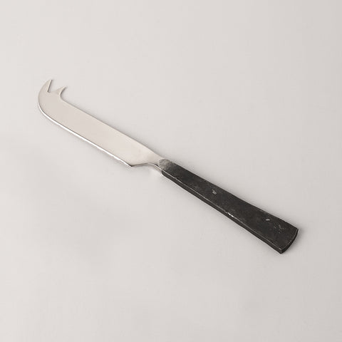 123home | Black & Silver Burnished Flat Cheese Knife