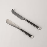 123home | Black & Silver Burnished Silver Cheese Pate Spreader Knife