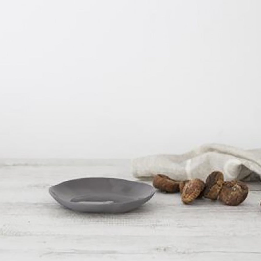 Ivory House | Matte Flax Small Side Plate in Charcoal Grey