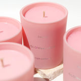 Mrs Darcy | GLOWetLUEUR Beauté Coconut Wax Candle in Pink: Prosecco, Rose + Brown Sugar