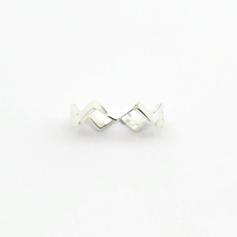 123home | Sterling Silver Zig Zag Ring