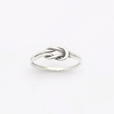 123home | Sterling Silver Love Knot Ring