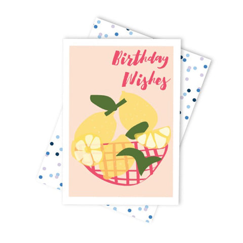 Candle Bark Creations | Lemon Bowl Birthday Greeting Gift Card