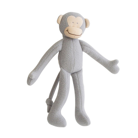 Alimrose Designs | Fleece Monkey Toy Rattle in Grey