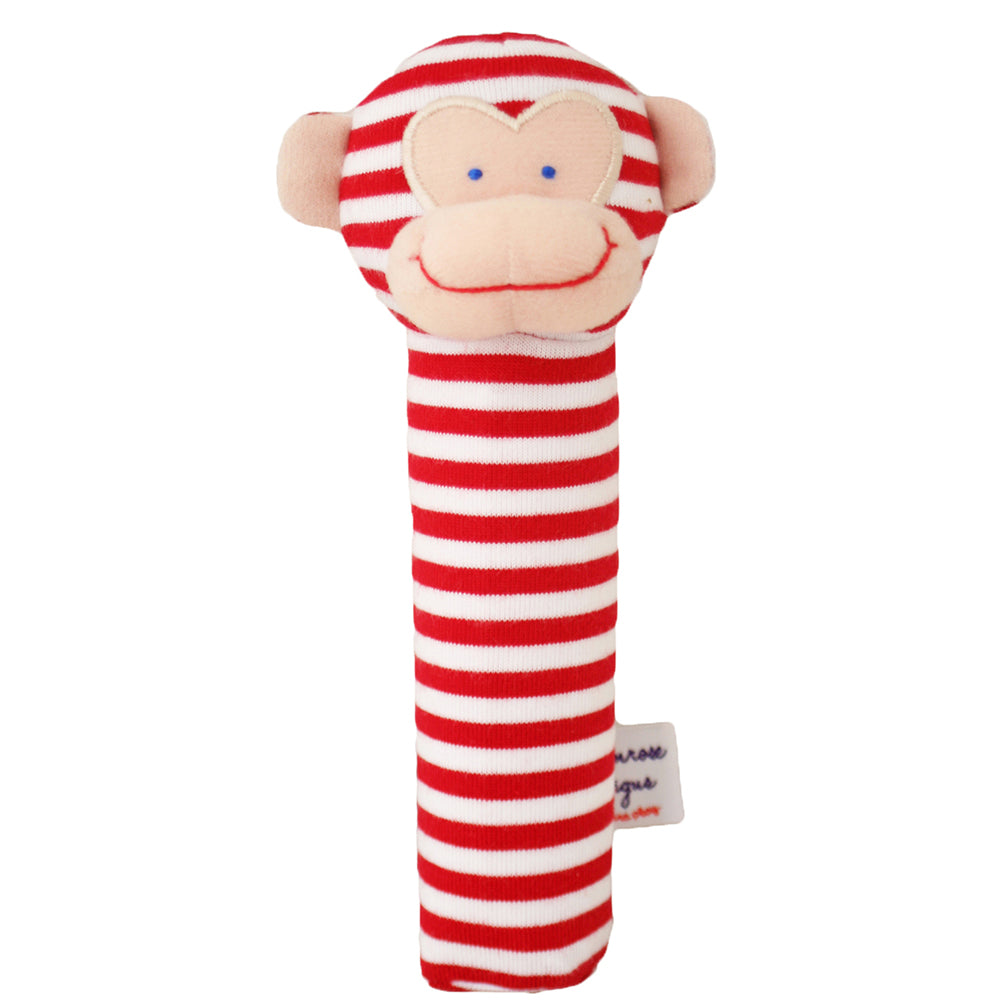 Alimrose | Monkey Squeaker in Red Stripe