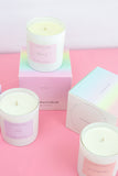 Mrs Darcy | GLOWetLUEUR Pastel Edit Coconut Wax Candle in Les Pêches: Stoned Summer Fruits, Mimosa + Green Apple
