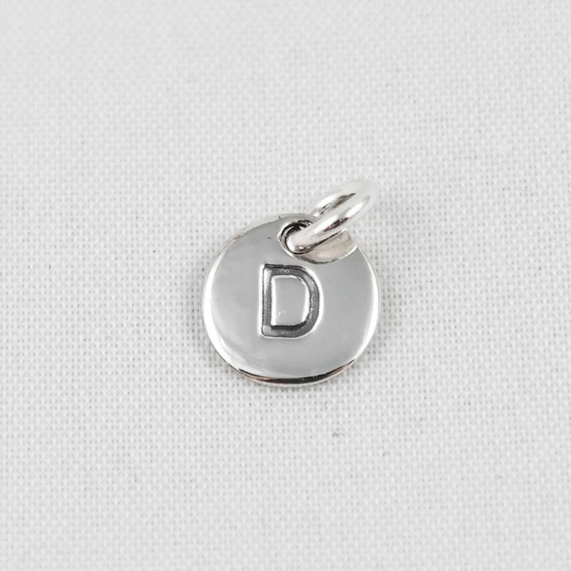 123home | Sterling Silver Alphabet Pendant D