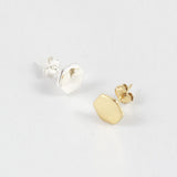 sophari | Hive hexagon Stud Earrings silver gold plated