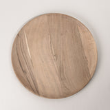 123home | Acacia Round Wooden Platter Serving Plate