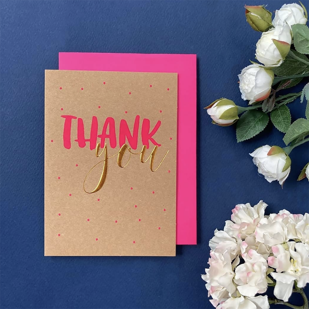 Candle Bark Creations | Thank You Copper Foil Gift Card