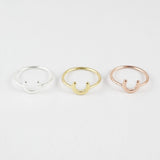 sophari | Luck Horseshoe Ring in silver, 18k gold or rose gold plated