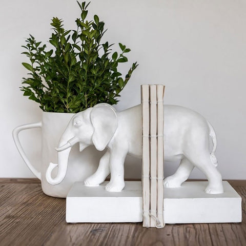 Ivory House | White Elephant Bookends