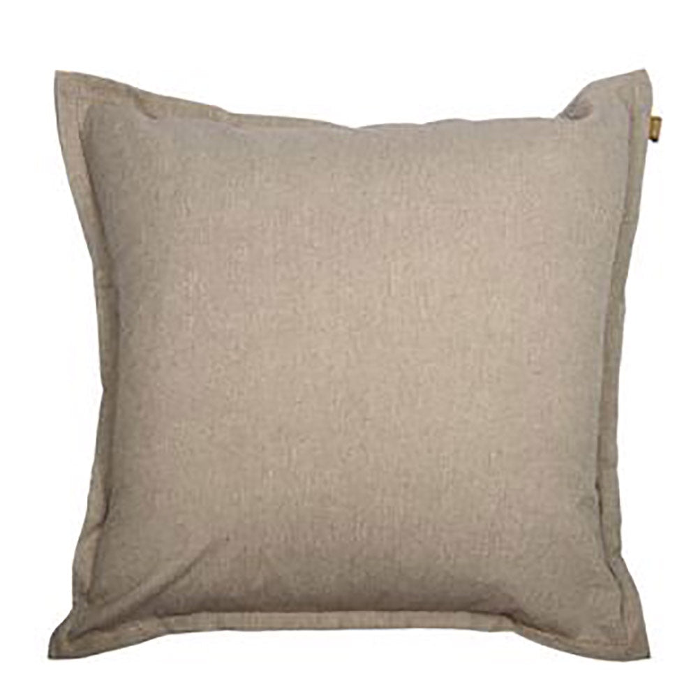 Raine & Humble | Chambray Cotton Cushion with Feather Insert in Charcoal Grey