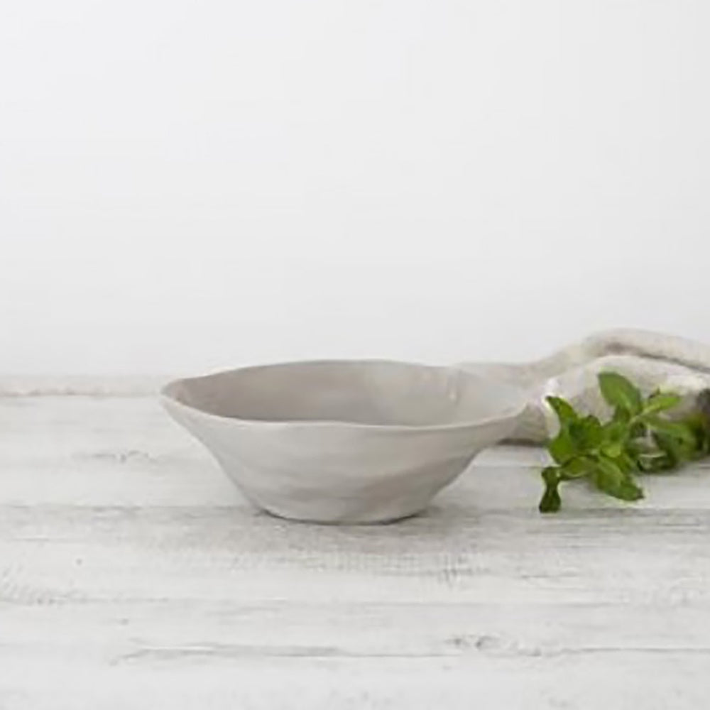 Ivory House | Flax Ceramic Medium Fruit Bowl in Grey