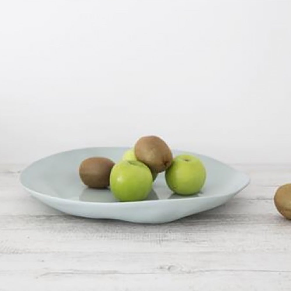 Ivory House | Flax Ceramic Charger Serving Plate in Duck Egg Blue