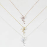 sophari | Flamingo Necklace in silver, 18k gold or rose gold plated