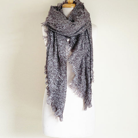 sophari | Large Soft Fluffy Mia Scarf in Coffee Brown