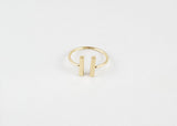 sophari | Parallel Ring in 18k gold plated