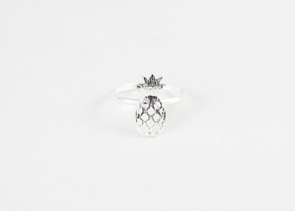 sophari | Pineapple Ring in silver plated
