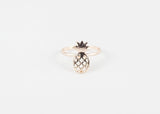 sophari | Pineapple Ring in rose gold plated