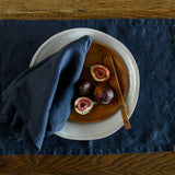 Raine & Humble | Mason Bee 100% Linen Placemat Set of 6 in Navy Blue