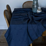 Raine & Humble | Mason Bee 100% Linen Large Tablecloth in Navy Blue