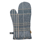 Raine & Humble | Textured Check Oven Glove in Blue Blueberry