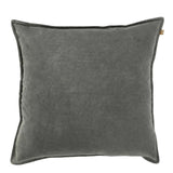 Raine & Humble | Velvet Euro Cushion with Feather Insert in Slate