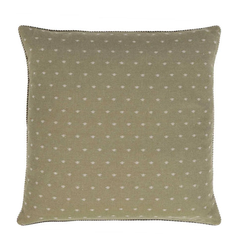 Raine & Humble | Wild Bee Cotton Cushion with Feather Insert in Sage Green