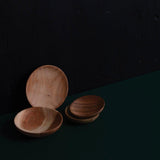 123home | Acacia Round Wooden Serving Plate 11cm
